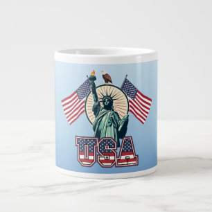 Caneca De Café Grande Vintage, Estátua da Liberdade
