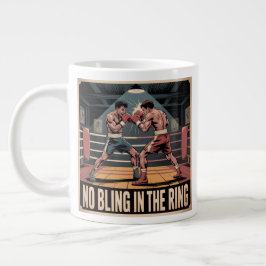 Caneca De Café Grande Vintage Fight Club - Sem Bling No Anel