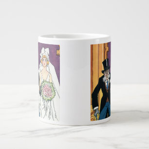 Caneca De Café Grande Vintage Funny Wedding, Romance De Maio De Dezembro