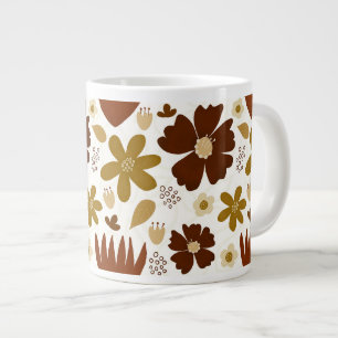 Caneca De Café Grande Vintage Garden