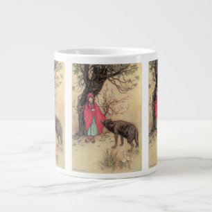 Caneca De Café Grande Vintage Little Red Riding Hood by Warwick Goble