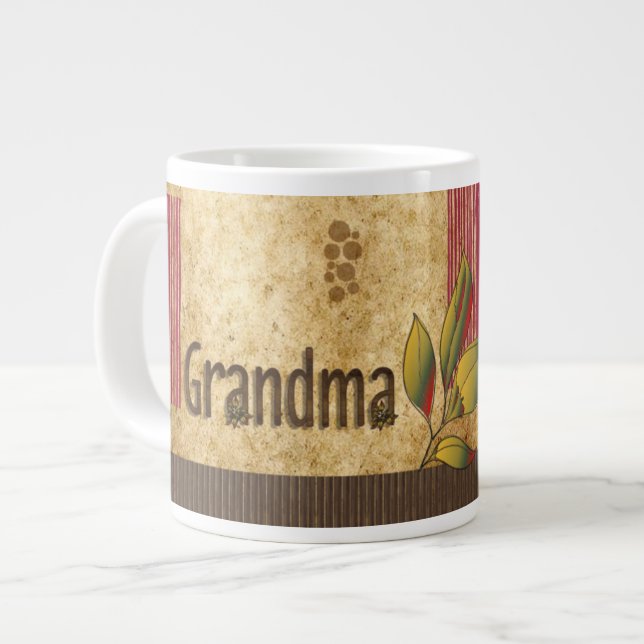 Caneca De Café Grande Vintage Mug (Frente Esquerda)