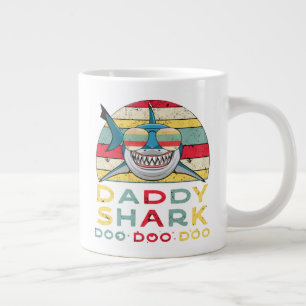 Caneca De Café Grande Vintage Pai Shark "Doo Doo Doo"