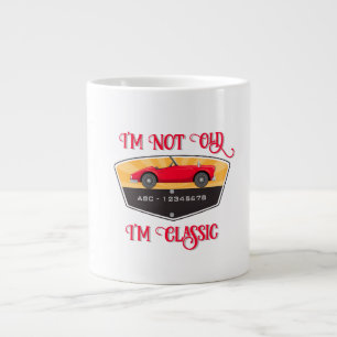 Caneca De Café Grande Vintage Retro Car Lover