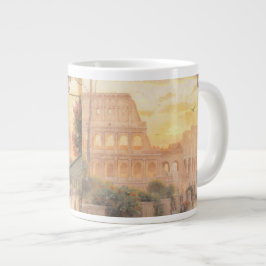 Caneca De Café Grande Vintage Rome Colosseum Ceramic Coffee Mug