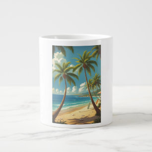 Caneca De Café Grande Vintage Style Havaiano Viagem Aloha Do Havaí