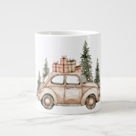 Caneca De Café Grande Vintage VW Car Winter Gifts