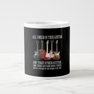 Caneca De Café Grande Violão Só Preciso Disso Violão Qualquer Músi