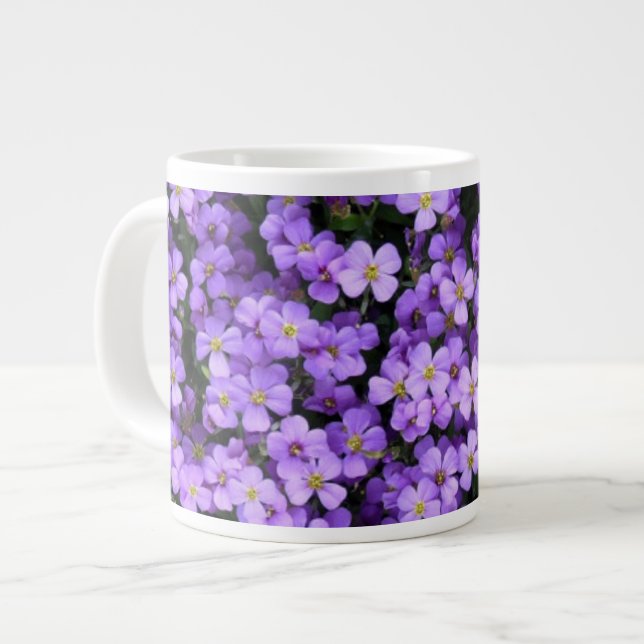 Caneca De Café Grande Violet Coffee Mug (Frente Esquerda)