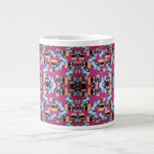 Caneca De Café Grande Violetas Doce E Mobiliário