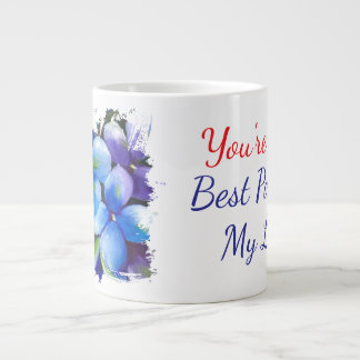 Caneca De Café Grande violets flower you're the best part of my life