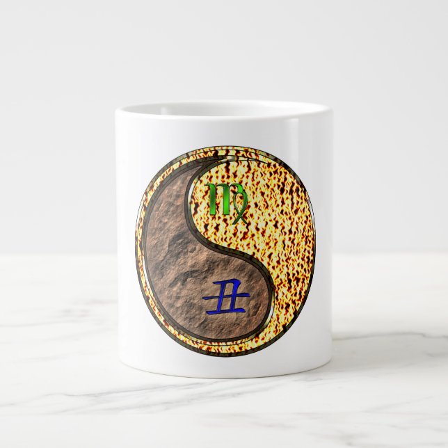 Caneca De Café Grande Virgem & Boi de Fogo (Frente)