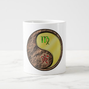 Caneca De Café Grande Virgem & Tigre de Metal