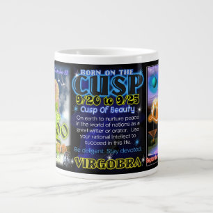 Caneca De Café Grande Virgo Libra zodiac Cusp de Valxart