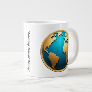 Caneca De Café Grande "Visão do mundo brilhante"