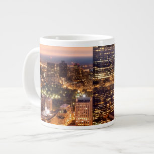 Caneca De Café Grande Visão geral de Boston à noite