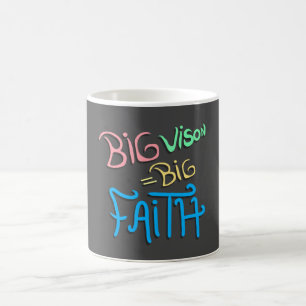 Caneca De Café Grande Visão Grande Fé
