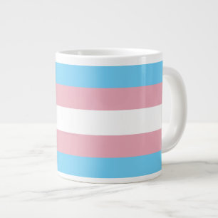 Caneca De Café Grande Visibilidade da bandeira do orgulho transgênero da