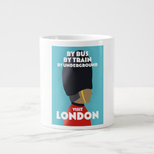 Caneca De Café Grande Visite a impressão de arte de Londres.