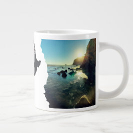 Caneca De Café Grande Vista de Tasman de Salvamento de Escadas NZ Torn