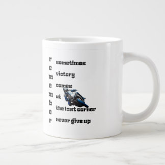 Caneca De Café Grande Vitória no último canto, nunca desista