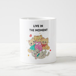 CANECA DE CAFÉ GRANDE VIVA O MOMENTO