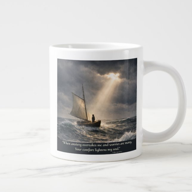 Caneca De Café Grande Você Conforta Minha Alma (Direita)
