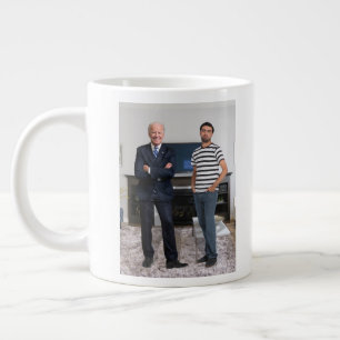 Caneca De Café Grande Você Conheceu o Presidente Joe Biden   Adicione su