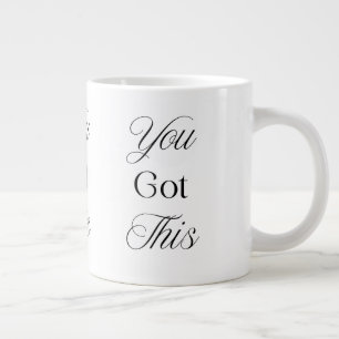 Caneca De Café Grande Você Conseguiu Presente Motivacional de Bem-Estar