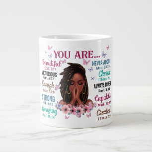 Caneca De Café Grande Você é bonita nunca rezando por um cristão.