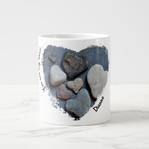 Caneca De Café Grande Você é meu coração. . . Rochas com Forma de Co