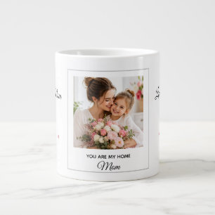 Caneca De Café Grande Você É Meu Lar Mamãe Foto Personalizada Dia das Mã