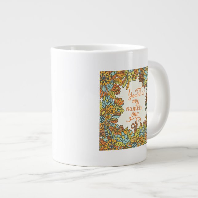 Caneca De Café Grande Você É Meu Número Um (Frente Esquerda)