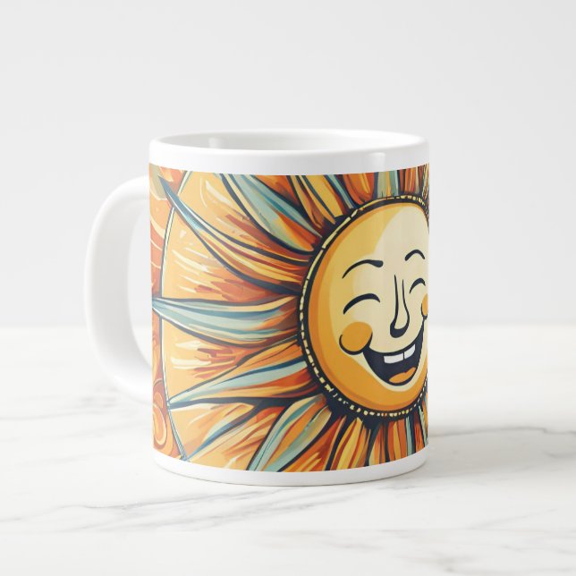 Caneca De Café Grande Você É Minha Design De Sol (Frente Esquerda)