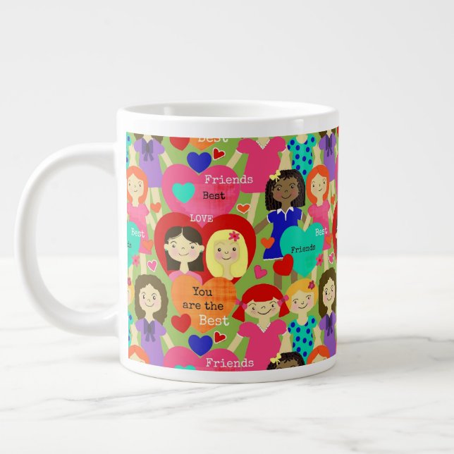 Caneca De Café Grande Você é o melhor amigo (Esquerda)