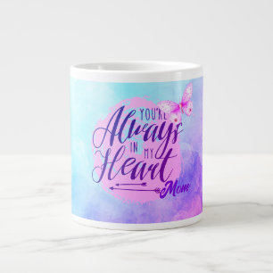 Caneca De Café Grande Você está sempre no meu coração, Dia de as mães Sp