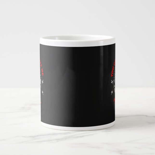 Caneca De Café Grande Você Não Pode Assustar a Geração X (Frente)
