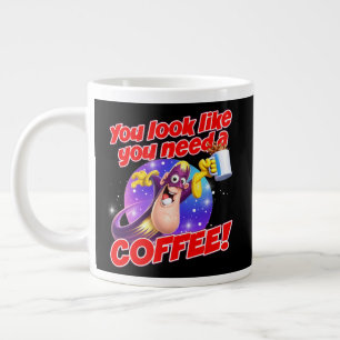 Caneca De Café Grande Você parece que precisa de um CAFE!