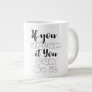 Caneca De Café Grande Você Pode - Copo