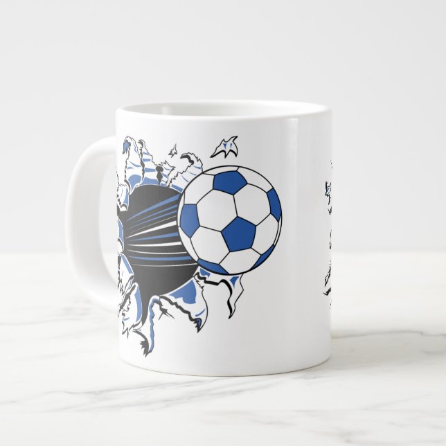 Caneca De Café Grande Voleibol Breakout (Frente Esquerda)