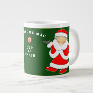 Caneca De Café Grande Vovó de Natal Giant Mug