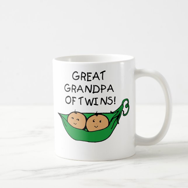 Caneca De Café Grande vovô do vagem dos gêmeos (Direita)