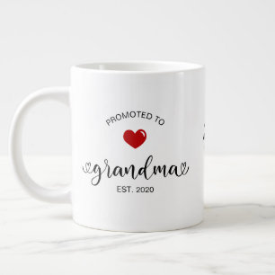 Caneca De Café Grande Vovó Estabelecida Promovida a Avó Presente