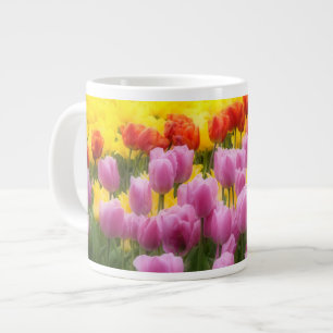 Caneca De Café Grande WA, Skagit Valley, Roozengaarde Tulip Garden, 2