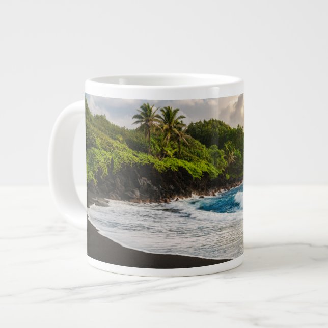 Caneca De Café Grande Waianapanapa Beach (Frente Esquerda)