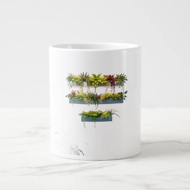 Caneca De Café Grande Wall-Mounted Air Purifying Planters (Frente)
