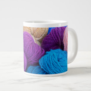Caneca De Café Grande Washington, Seabeck. Bolas de fio colorido
