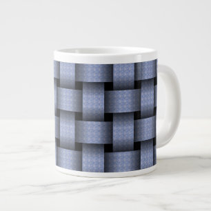 Caneca De Café Grande Weave do Cesto Azul