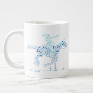 Caneca De Café Grande Westworld | Gráfico do Circuito de Cavalo Anel Dol