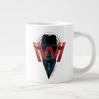 Caneca De Café Grande Westworld | O Homem no Logotipo Preto